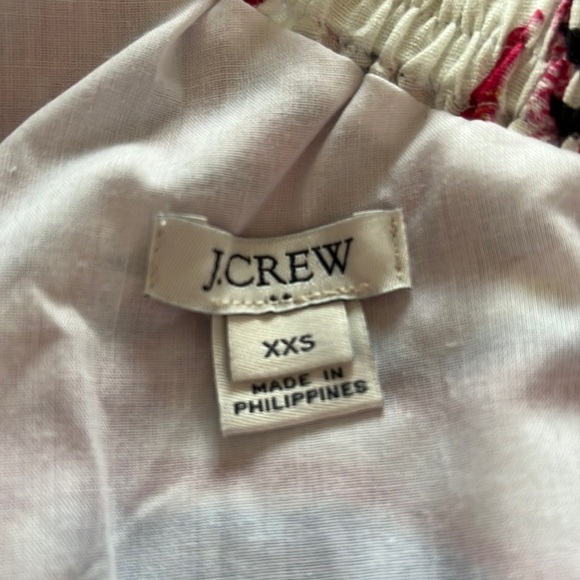 J Crew Factory dress. White w/floral print. Size XXS. NWOT. - Picture 4 of 4
